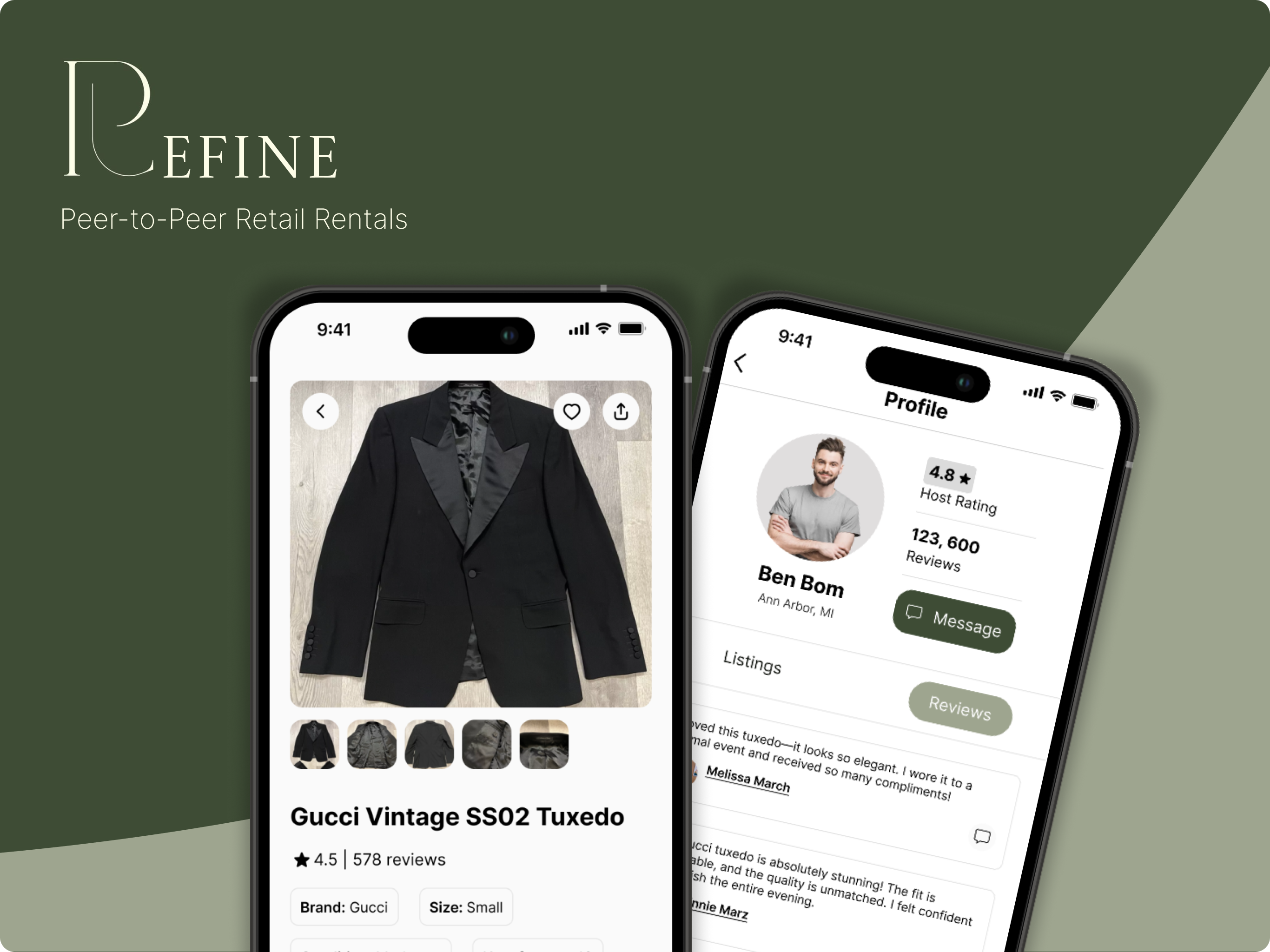 ReFine - Peer-to-peer Clothing Rental